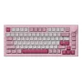 Klawiatura mechaniczna AKKO 5075 V3 75% 82-klawiszowa, wielotrybowa bezprzewodowa/Bluetooth/USB-C, hot-swappable, PBT ASA RGB, gasket mount, czarno-cyjanowa