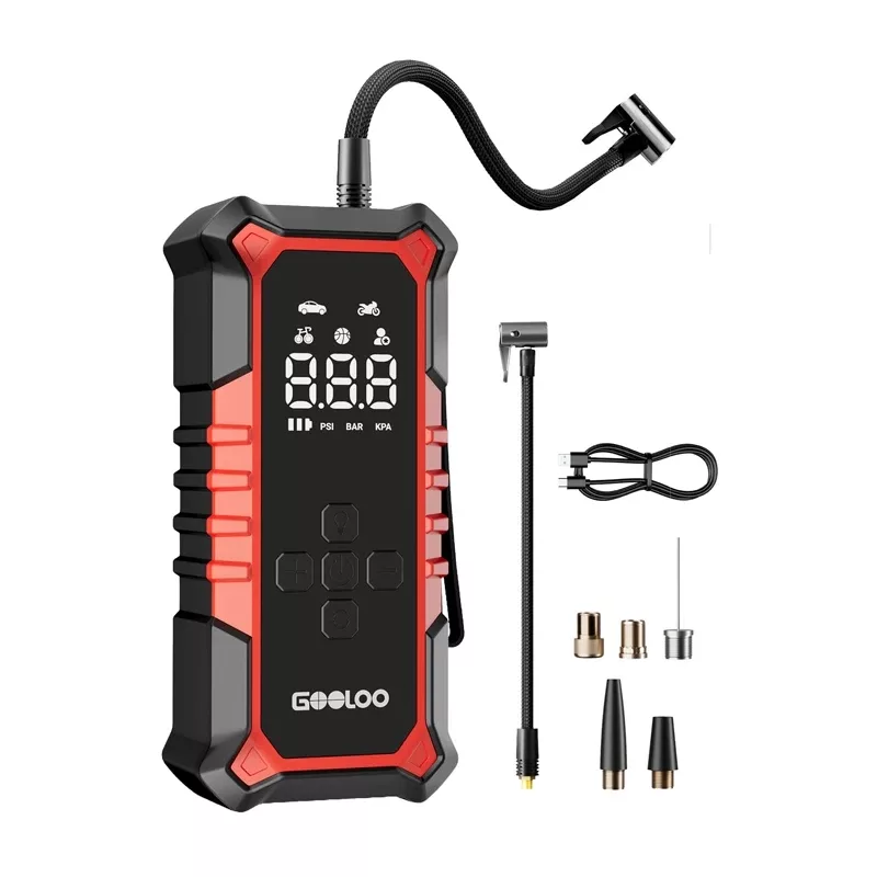 GOOLOO A6 Gear Air Compressor - Cyfrowa Pompka Opon z 150 PSI, Baterią 6000mAh, Latarką LED, Ładowaniem USB-C