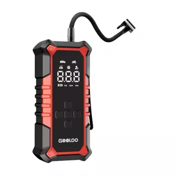GOOLOO A6 Gear Air Compressor - Cyfrowa Pompka Opon z 150 PSI, Baterią 6000mAh, Latarką LED, Ładowaniem USB-C
