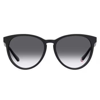 TOMMY HILFIGER Okulary przeciwsłoneczne damskie TH1724S8079O - czarna oprawka, szare szkła, 56mm
