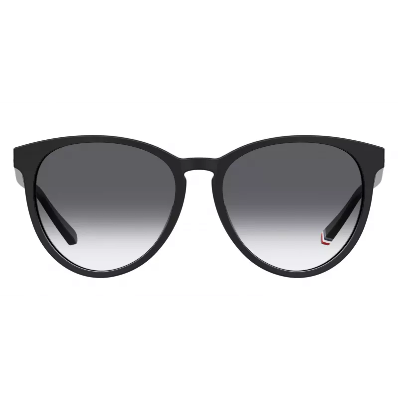 TOMMY HILFIGER Okulary przeciwsłoneczne damskie TH1724S8079O - czarna oprawka, szare szkła, 56mm