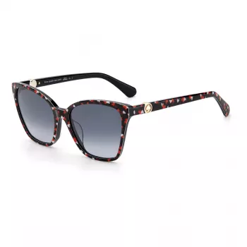 KATE SPADE Okulary przeciwsłoneczne damskie Amiyah - oprawka Havana, soczewki brązowe gradientowe - 56/17/140 mm