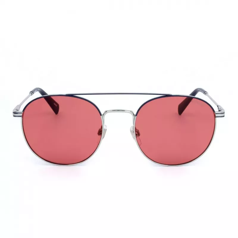 LEVI'S LV-1013-S-010 Unisex Okulary Przeciwsłoneczne Prostokątne - Czarna Oprawka Szare Szkła 54mm