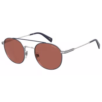 LEVI'S LV-1013-S-010 Unisex Okulary Przeciwsłoneczne Prostokątne - Czarna Oprawka Szare Szkła 54mm