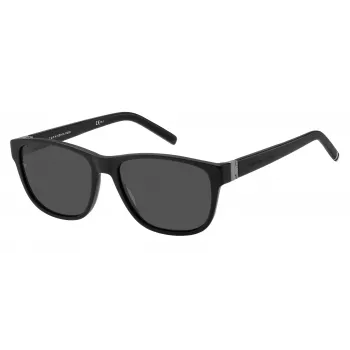 Okulary przeciwsłoneczne Tommy Hilfiger męskie TH-1871-S-003 Czarny Szary Prostokątne 57mm