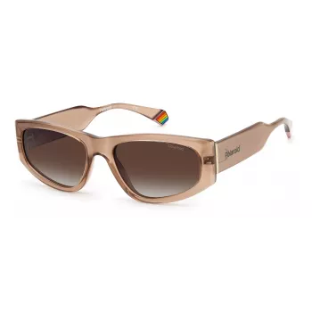 POLAROID PLD6169S10A Okulary przeciwsłoneczne Unisex - Czarna oprawka, szare soczewki 55mm