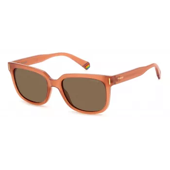 POLAROID PLD6191S733 Unisex Okulary Przeciwsłoneczne Prostokątne - Czarna Oprawka Szare Soczewki Polaryzacyjne 54mm