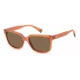 POLAROID PLD6191S733 Unisex Okulary Przeciwsłoneczne Prostokątne - Czarna Oprawka Szare Soczewki Polaryzacyjne 54mm