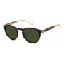 DAVID BECKHAM DB-1111-S-086 Okulary przeciwsłoneczne unisex, oprawka Havana/Tortoise z acetatu, szare soczewki poliwęglanowe 52mm