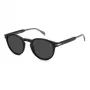 DAVID BECKHAM DB-1111-S-08A Okulary przeciwsłoneczne męskie, prostokątna oprawka acetatowa, ciemnoszary, 50/23/145 mm