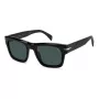 DAVID BECKHAM DB-7099-S-807 Okulary przeciwsłoneczne męskie - czarna oprawka, szare szkła, 51mm