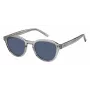 TOMMY HILFIGER TH-1970-S-KB7 Męskie okulary przeciwsłoneczne prostokątne czarne/szare 49mm