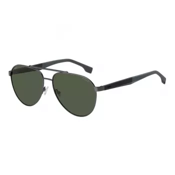 Okulary przeciwsłoneczne BOSS BOSS1485SMFK Męskie Prostokątna Oprawka Acetatowa Soczewki Szare UV400 60/15/145 mm