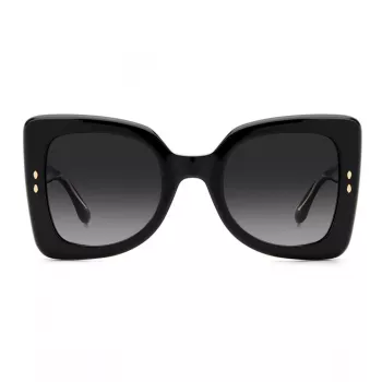Okulary przeciwsłoneczne ISABEL MARANT IM-0120-S-807 dla kobiet - prostokątna oprawka acetatowa, szare soczewki poliwęglanowe, 52mm