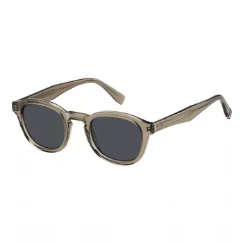 Okulary przeciwsłoneczne Tommy Hilfiger męskie TH-2031-S-10A czarne prostokątne 49mm