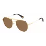 POLAROID PLD6211SXJ5G Okulary przeciwsłoneczne unisex - czarna oprawka, szare soczewki polaryzacyjne 57mm