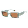 Polaroid PLD6208SX1ED Damskie okulary przeciwsłoneczne kocie oko - czarna oprawka, szare soczewki polaryzacyjne - 52mm