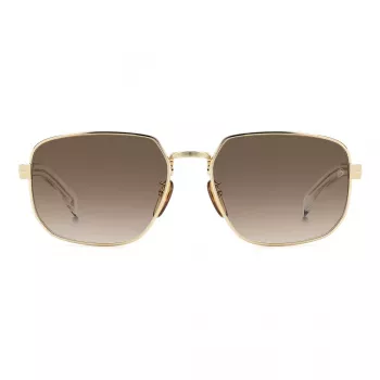 DAVID BECKHAM DB7121GSLOJ Męskie okulary przeciwsłoneczne kwadratowe Havana Brown 60mm