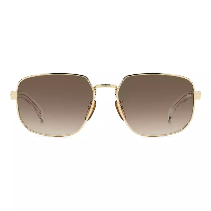 DAVID BECKHAM DB7121GSLOJ Męskie okulary przeciwsłoneczne kwadratowe Havana Brown 60mm