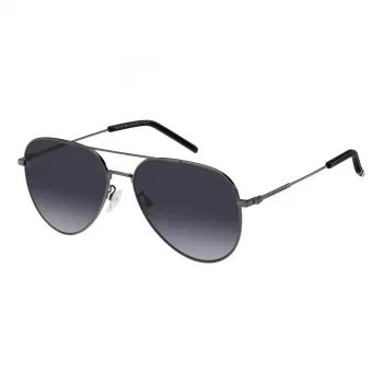 Okulary przeciwsłoneczne Tommy Hilfiger męskie TH2111GSKJ1 - czarna oprawka, szare szkła, 60/16/150 mm