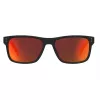 LEVI'S LV-5059-S-BLX Męskie okulary przeciwsłoneczne prostokątne - czarna oprawka acetatowa z szarymi soczewkami poliwęglanowymi - 55/17/145 mm