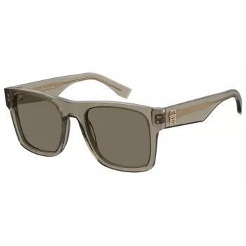 Okulary przeciwsłoneczne Tommy Hilfiger dla kobiet TH-2118-S-10A Czarna oprawka Szare szkła 53mm