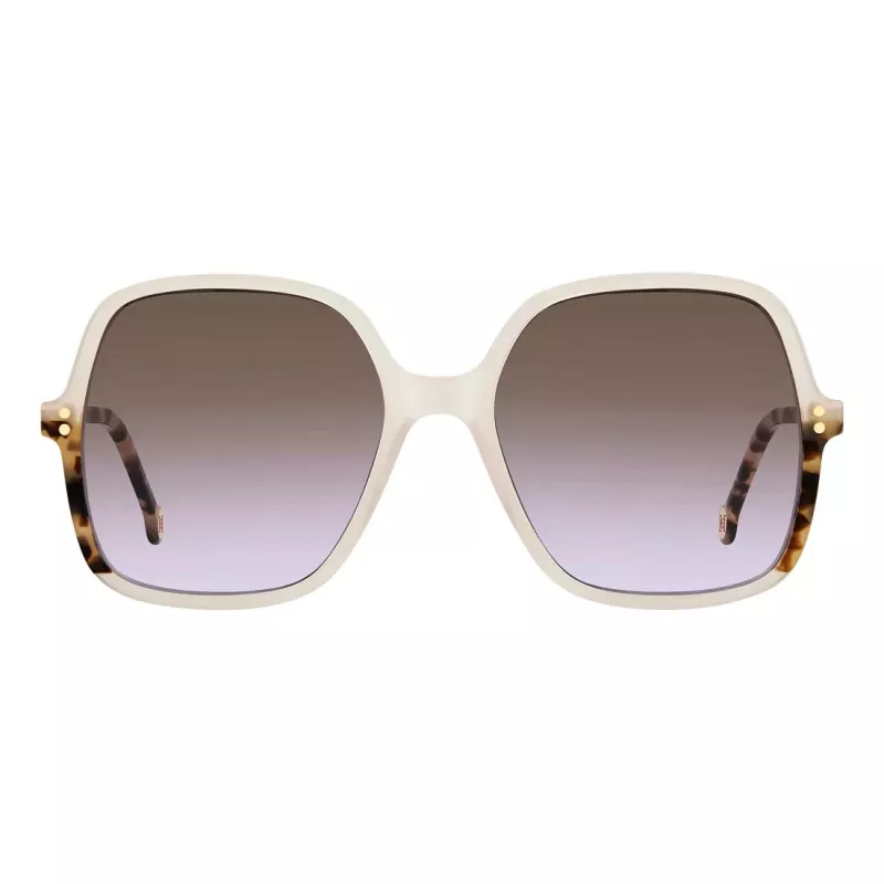 Okulary przeciwsłoneczne CAROLINA HERRERA HER0244SSZJ Cat Eye, czarny acetat, soczewki gradientowe szare, 56/18/140 mm