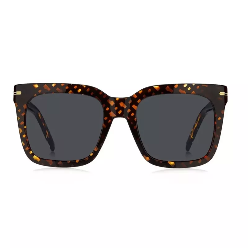 Okulary przeciwsłoneczne BOSS damskie BOSS1656S2VM Havana Acetate Square Frame Brown Gradient Lens 54mm