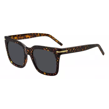 Okulary przeciwsłoneczne BOSS damskie BOSS1656S2VM Havana Acetate Square Frame Brown Gradient Lens 54mm