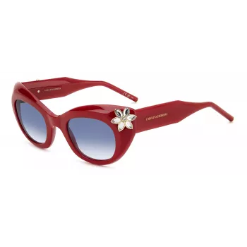 Okulary przeciwsłoneczne CAROLINA HERRERA damskie kocie oko HER0215SC9A - Havana/Brown Gradient 50/25/140 mm
