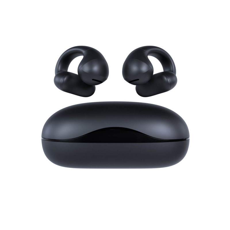 Happy Plugs Clip Bezprzewodowe Słuchawki Otwarte Doczepiane (Czarny)