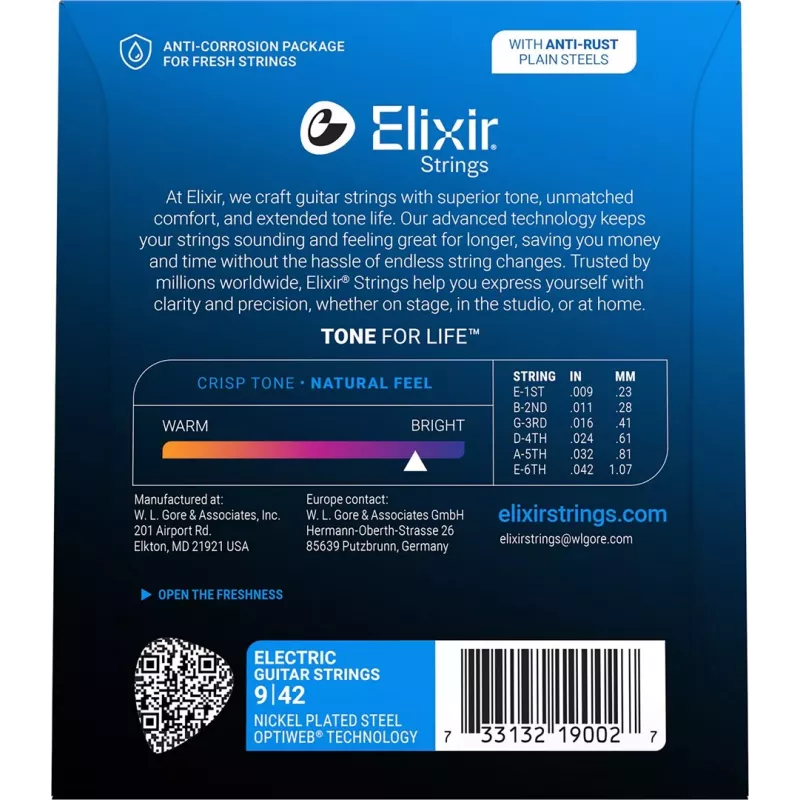 Elixir 12000 Super Light (9-42) PW Struny do gitary elektrycznej