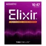 Elixir 16002 NANOWEB Phosphor Bronze Extra Light Struny do gitary akustycznej (10-47)