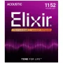 Elixir Strings 16027 Phosphor Bronze Custom Light NANOWEB Acoustic Guitar Strings (11-52)