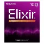 Elixir 16052 Phosphor Bronze Light NANOWEB Struny do gitary akustycznej (12-53)