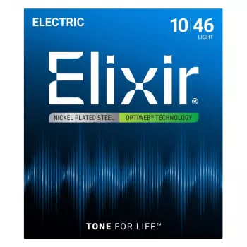 Elixir 19052 Optiweb Light Electric Guitar Strings (10-46)