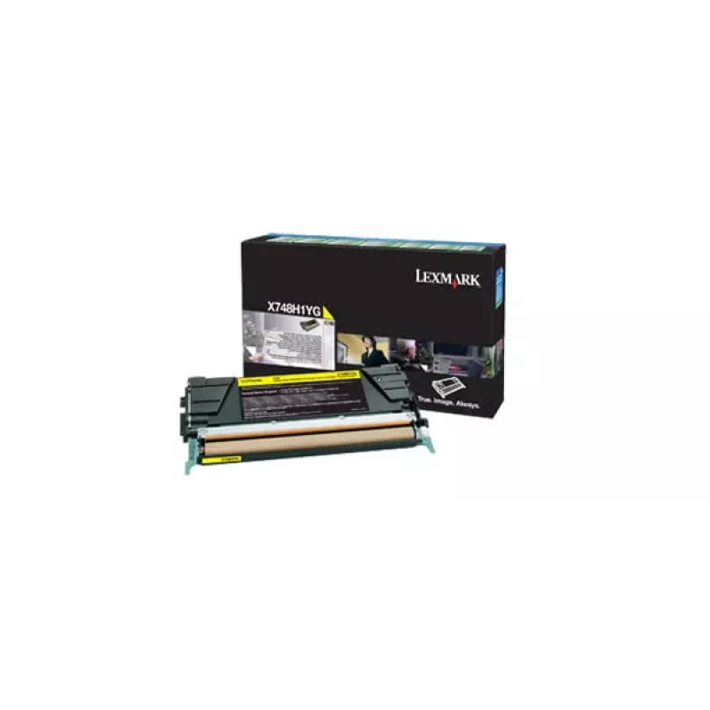 Lexmark X748H1YG Oryginalny wkład tonerowy Return Program Żółty High Yield 10 000 stron do serii X748