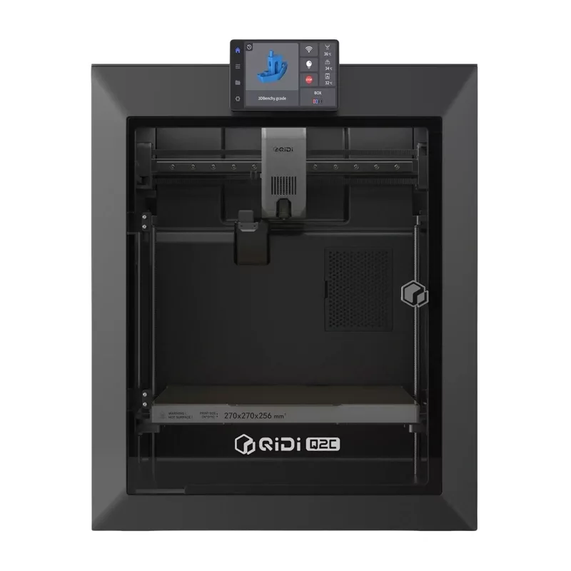 Drukarka 3D QIDI Q2C - W pełni zamknięta drukarka FDM o objętości roboczej 200x200x200 mm, z bezpośrednim napędem wytłaczarki, magnetyczną płytą roboczą PEI, Wi-Fi i ekranem dotykowym