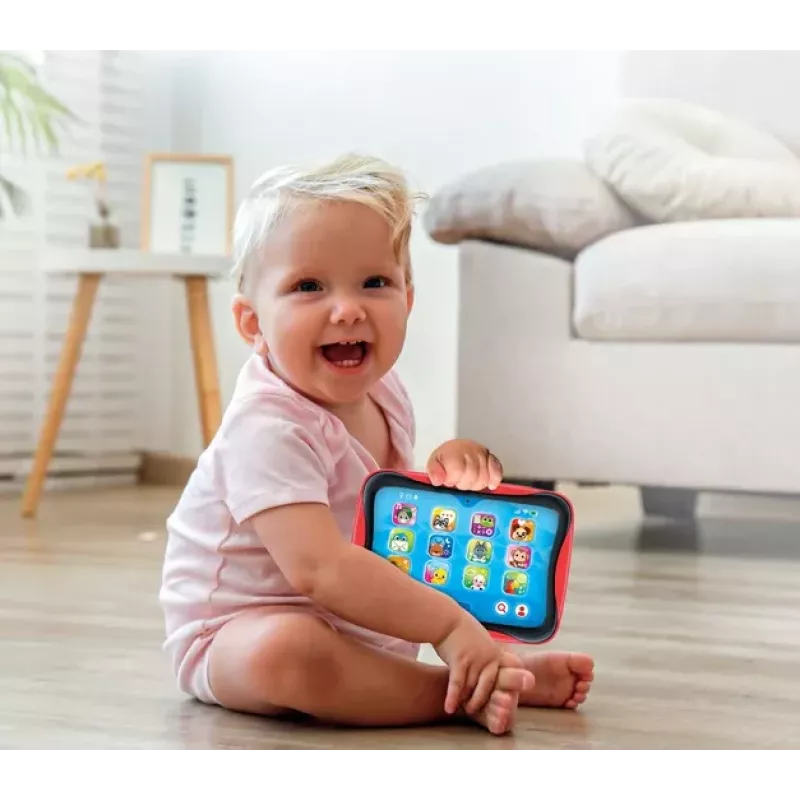 Clementoni Mówiący Tablet dla Dzieci 17535 - Edukacyjna Zabawka Elektroniczna dla Maluchów 12+ Miesięcy