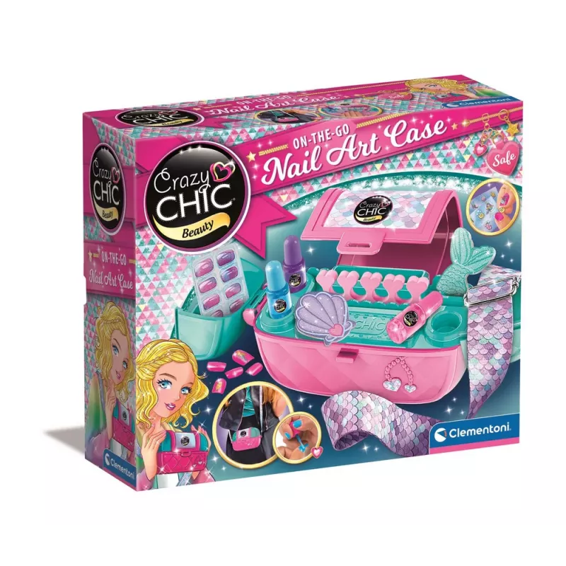 Clementoni Crazy Chic Mobile Nail Studio Handbag 18217