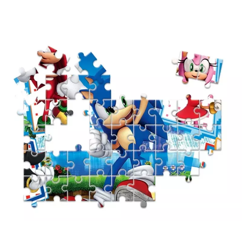 Clementoni Zestaw Edukacyjny Puzzle, Memo i Klocki Sonic 28389