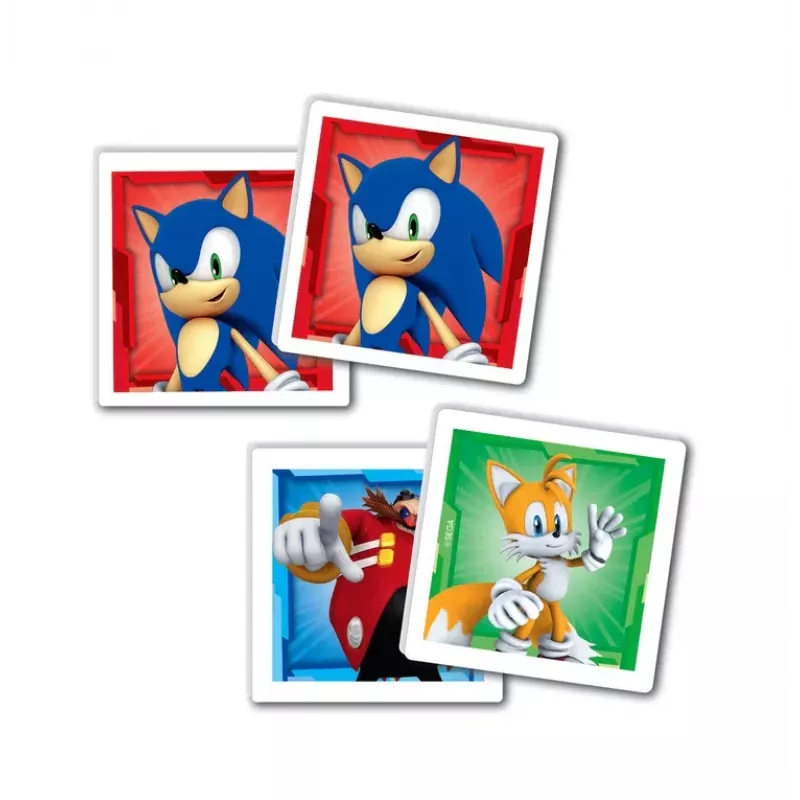 Clementoni Zestaw Edukacyjny Puzzle, Memo i Klocki Sonic 28389