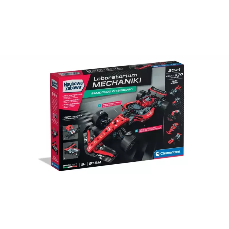 Science & Play – Mechanics Laboratory Racing Car Polish Version Clementoni 50403