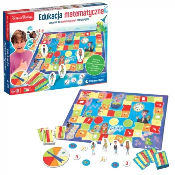 Clementoni Naukowa Zabawa Gra Edukacyjna Planszowa Matematyka Nauka przez Zabawę 50778