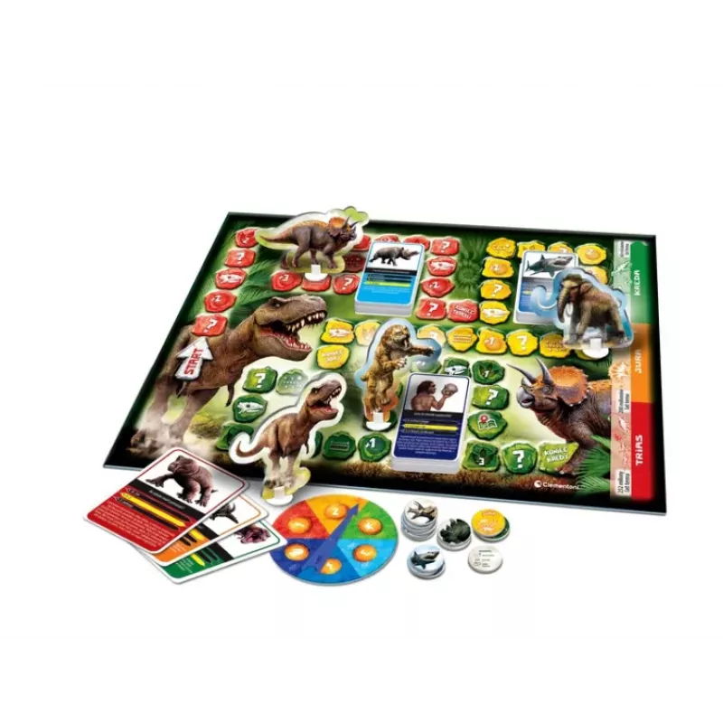 Gra planszowa Quiz Dinozaury i Prehistoria Edycja Epoka Lodowcowa Język Polski Clementoni 50804