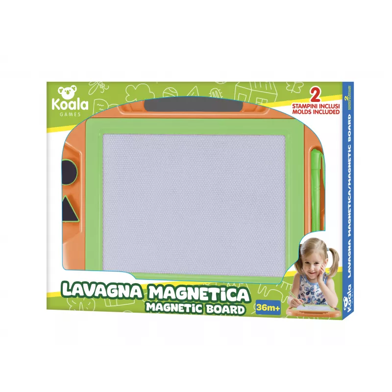 Koala Games G2598 Magnetyczna Plansza - Ludo & Węże i Drabiny - Składana Gra Podróżna dla 2-4 Graczy - Wielokolorowa