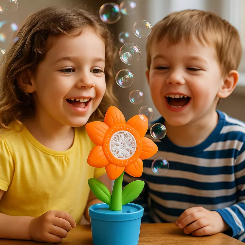 Koala Games G2659 Flower-Shaped Bubble Blower (Random Color)