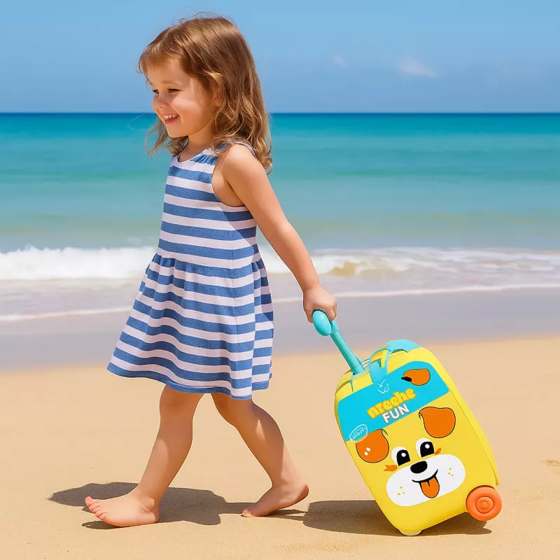 Koala Games G2670 Wózek plażowy z akcesoriami - 7-częściowy zestaw do zabawy w piasku dla maluchów, wielokolorowy