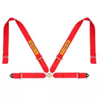 SABELT SIM RACING Sabelt Sim Seatbelts, 4-Point Harness, Adjustable, Compatible with P-, S- and X-Series - Red