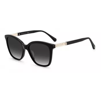 Okulary przeciwsłoneczne damskie Kate Spade Reena/S 807 - czarna oprawka, szare szkła - 53/18/140 mm